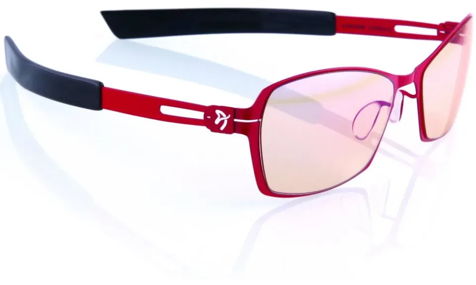 AROZZI herní brýle VISIONE VX-500 Red/ červenočerné obroučky/ jantarová skla