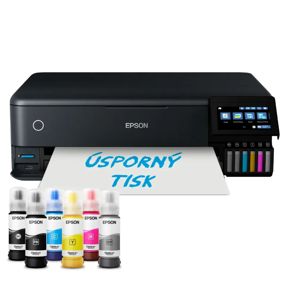EPSON tiskárna ink EcoTank L8180, 3v1, A3, 28ppm, USB, LCD panel, Foto tiskárna, 6ink,Záruka 5 let po registraci zdarm