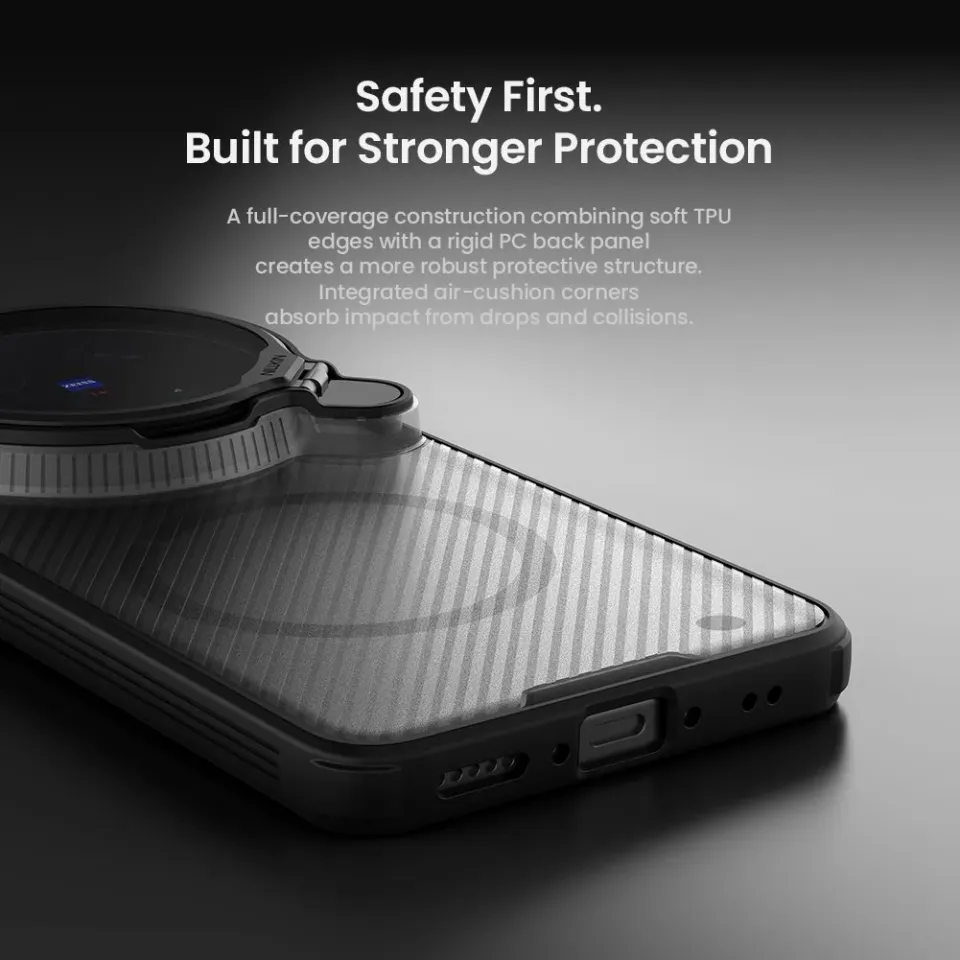 Nillkin CamShield Prop Magnetic Zadní Kryt pro Vivo X300 Ultra Transparent Black