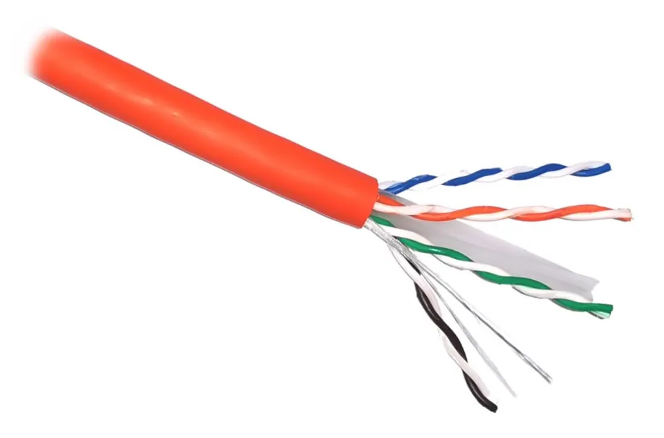 PLANET Elite kabel UTP, drát, Cat6A, 4p, LS0H, oranžový, balení 305m, B2ca-s1,d1,a1