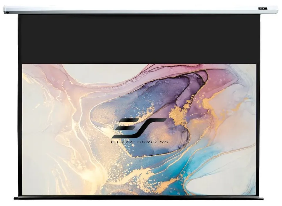 ELITE SCREENS plátno elektrické motorové 135" (342,9cm)/ 16:9/ 168,1×299cm/ gain 1.1/ case bílý/ 24" drop