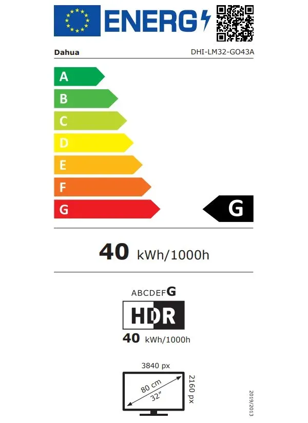 DAHUA 32" LED LM32-GO43A/ herní/ QD-OLED panel/ 3840x2160 (UHD)/ 0,03ms/ 400 cd/m2/ DP/ 2xHDMI/ 3xUSB/ USB-C/ PIVOT