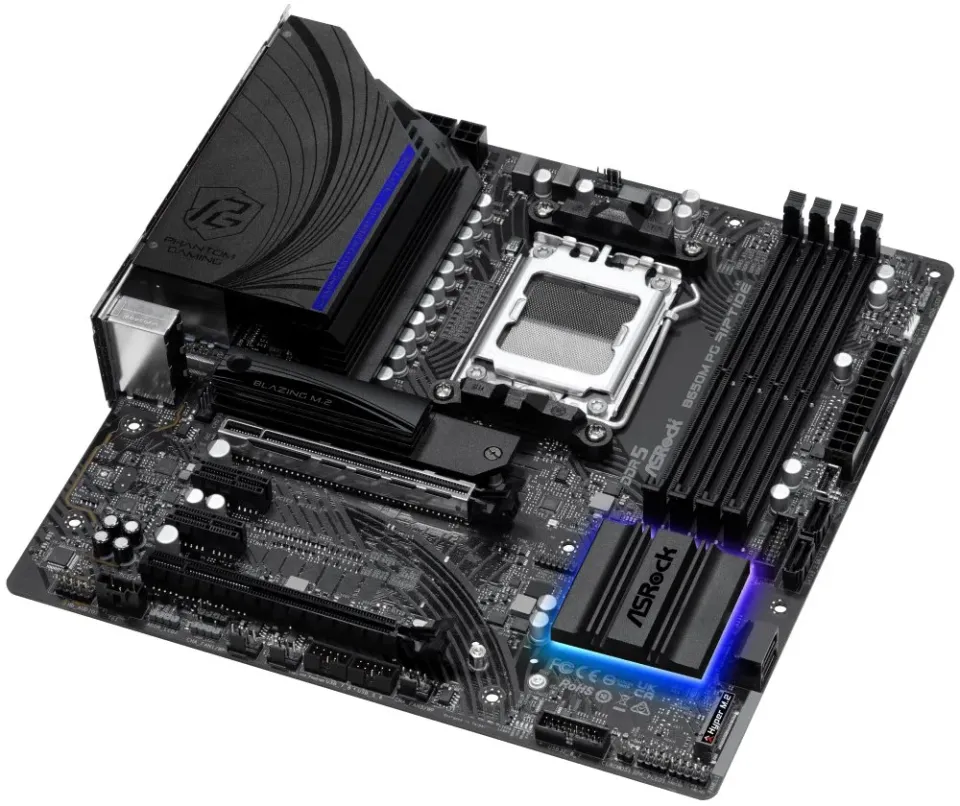 OPRAVENÉ - ASRock B650M PG Riptide / AMD B650 / AM5 / 4x DDR5 DIMM / 2x M.2 / HDMI / DP / USB-C / mATX