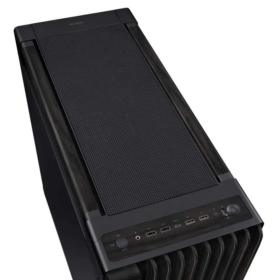 ASUS case PROART PA602 WOOD METAL PWM BLACK, Mid Tower, černá