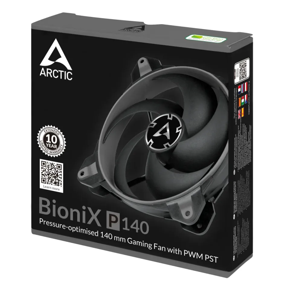 ARCTIC BioniX P140 PWM PST 140x140x28mm, šedá