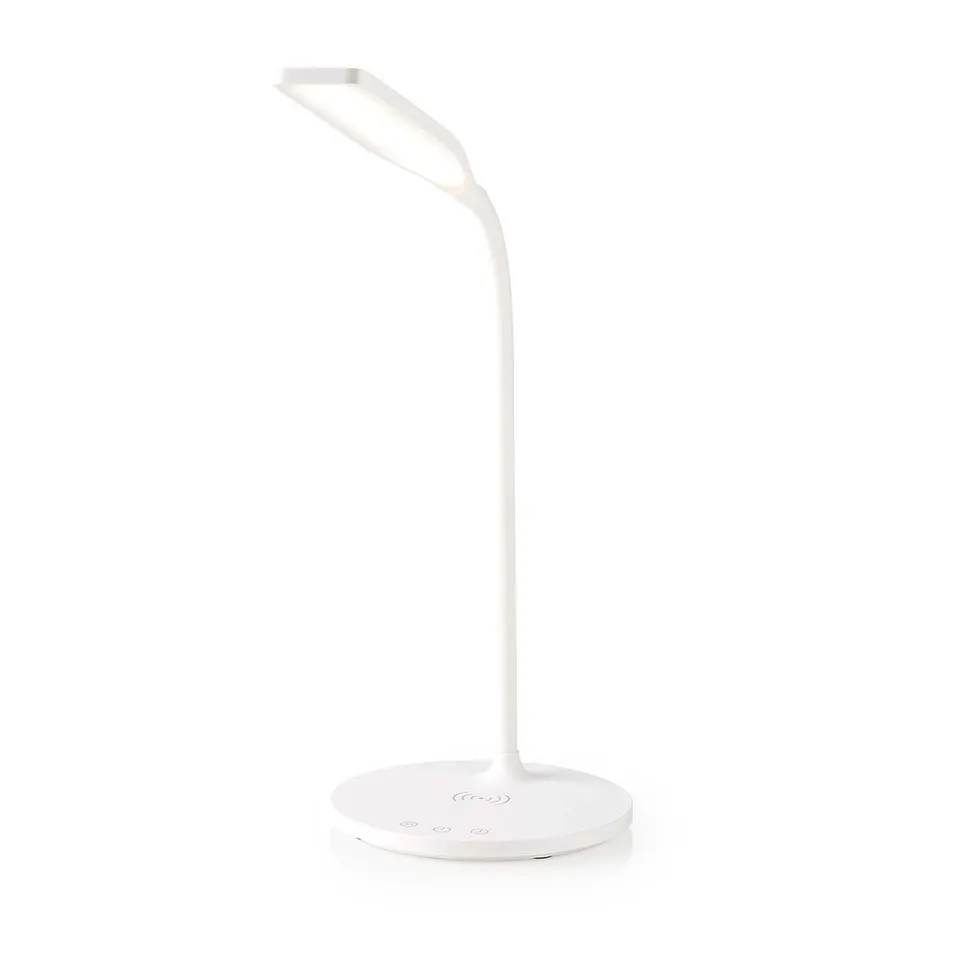 Nedis LTLGQ4M2WT - LED lampička s bezdrátovou nabíječkou | Stmívač | 15 W | S tl