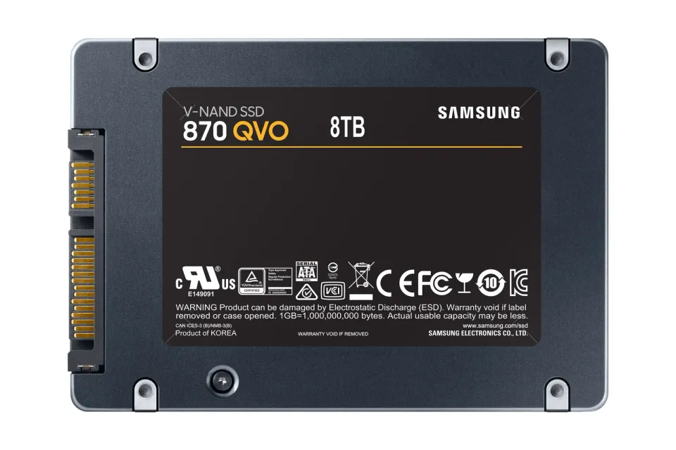 SSD 2,5" Samsung 870 QVO SATA III-8000GB