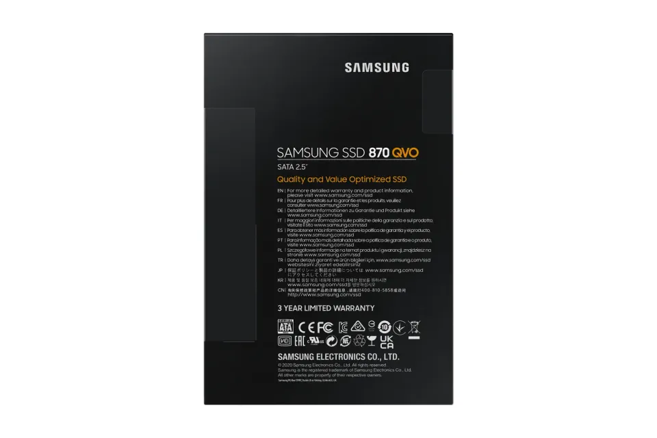 SSD 2,5" Samsung 870 QVO SATA III-8000GB