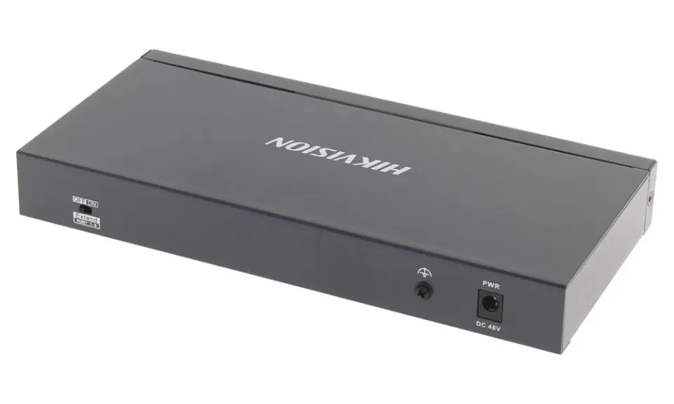 Hikvision DS-3E0310P-E/M - Switch 8x 100Mbps RJ-45 PoE, 2x GbE RJ-45, 60W PoE budget, Extend režim