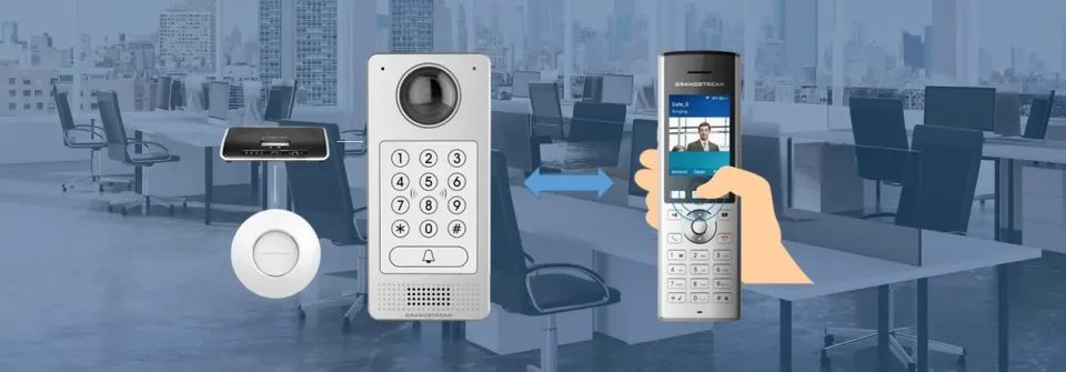 Grandstream WP820 WiFi IP tel., 2,4" bar. displ., 2SIP úč., video, BT, Micro USB, Handover