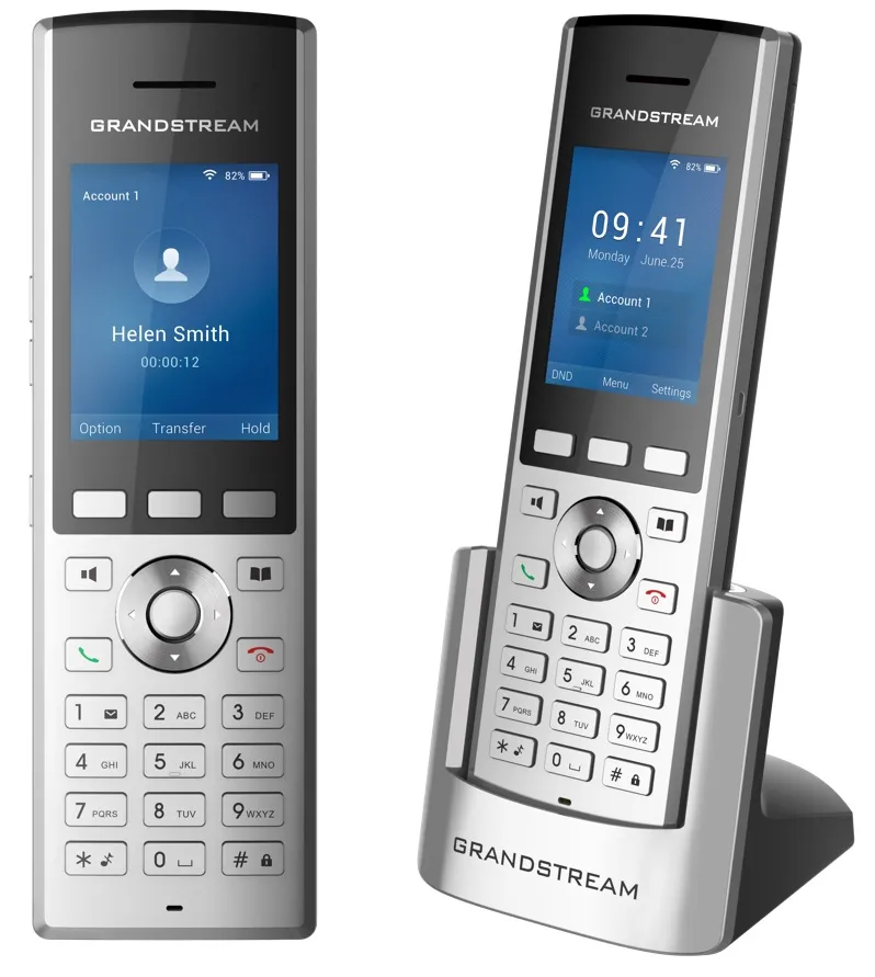 Grandstream WP820 WiFi IP tel., 2,4" bar. displ., 2SIP úč., video, BT, Micro USB, Handover