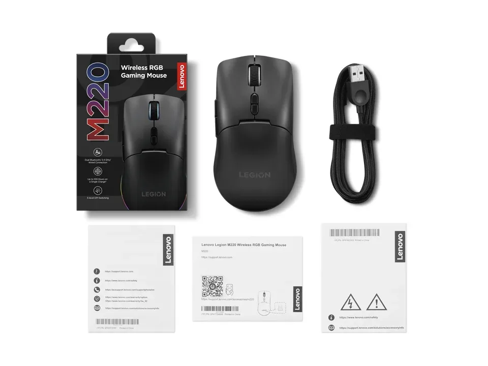 Lenovo LEGION M220 Wireless RGB Gaming Mouse - bezdrátová herní myš