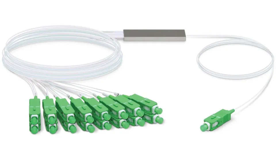 Ubiquiti UFiber Splitter 16 - optický rozbočovač 1:16, 1260-1650 nm, SC/APC konektory, délka 1,5 m