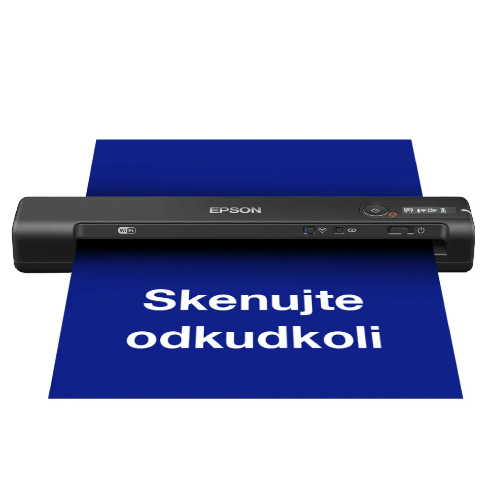 EPSON skener WorkForce ES-60W - A4/600x600dpi/USB/Wi-Fi/mobilní