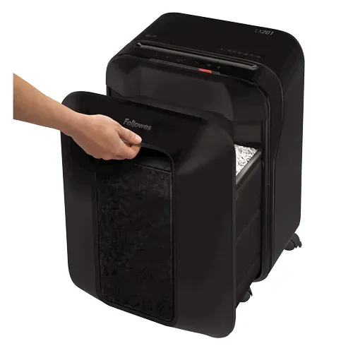 Fellowes Skartovač LX 201 černý 12 listů/22L/NBÚ3/křížový řez