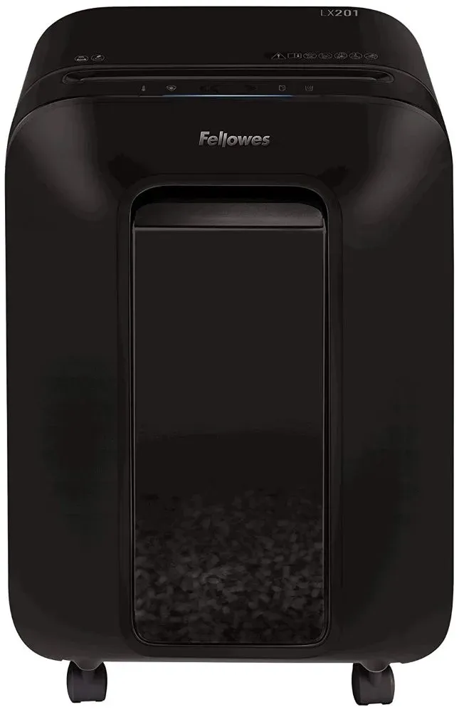 Fellowes Skartovač LX 201 černý 12 listů/22L/NBÚ3/křížový řez