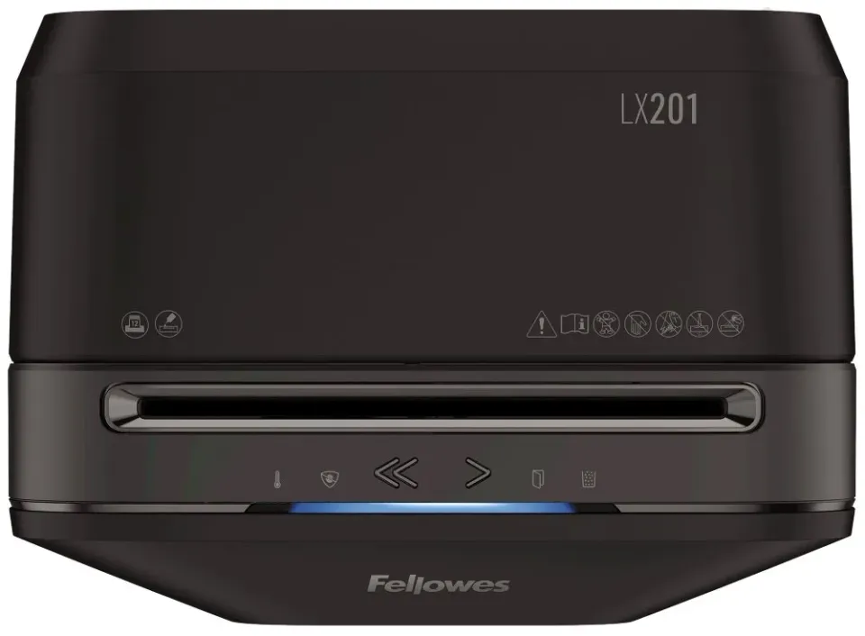 Fellowes Skartovač LX 201 černý 12 listů/22L/NBÚ3/křížový řez