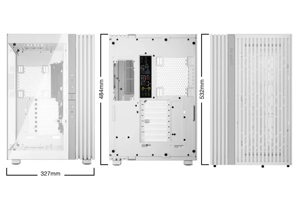 Be quiet! skříň LIGHT BASE 900DX / ATX / ARGB pásek / až 10 fans / 2xUSB 3.0 / USB-C / panoramatická / bílá