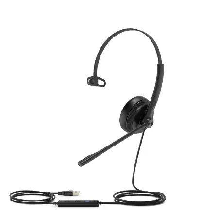 Yealink UH34 Mono náhlavní souprava na jedno ucho s USB konektorem