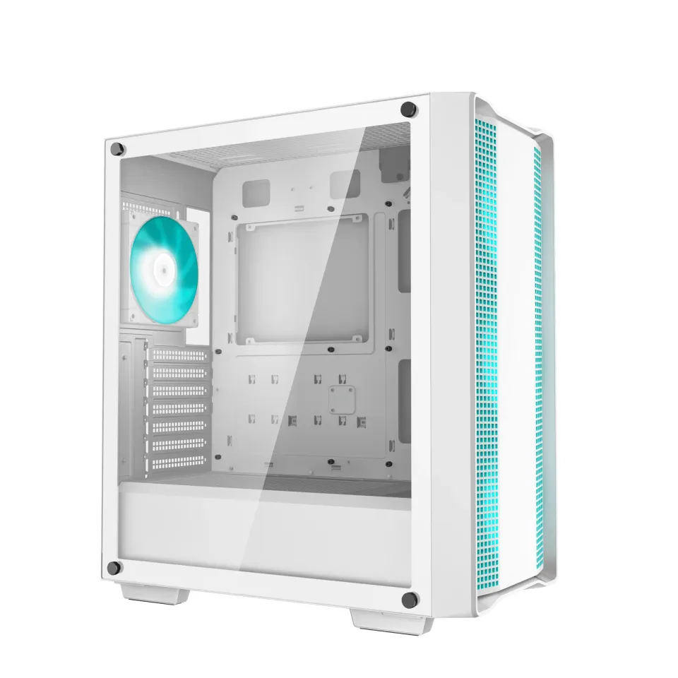 DEEPCOOL Case CC560 WH V2, ATX, Průhledná bočnice, 4x120mm Fan, bílá