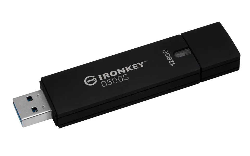 KINGSTON 128GB IronKey D500S FIPS 140-3 Lvl 3 (Pending) AES-256