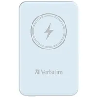 VERBATIM Powerbanka Charge 'n' Go, Magnetická, 5000 mAh, USB-C, Modrá