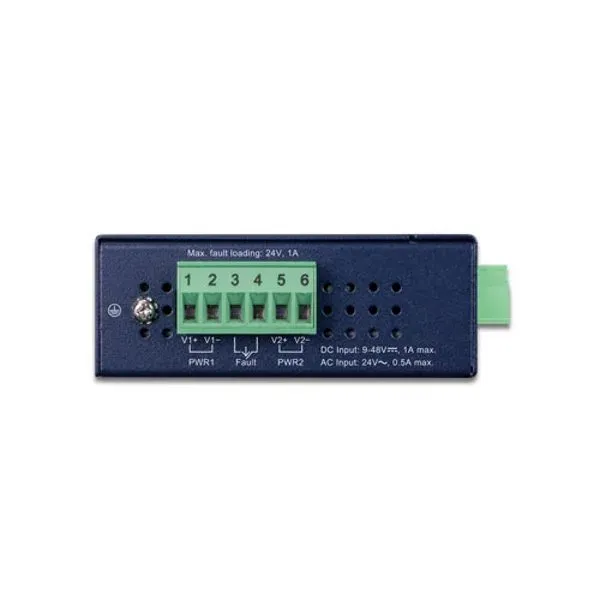 Planet průmyslový konvertor RS-232/422/485 na IP, 1x COM, 1x 100Base-TX, 9-48VDC, -40~+75°C, IP30, SNMP+Telnet