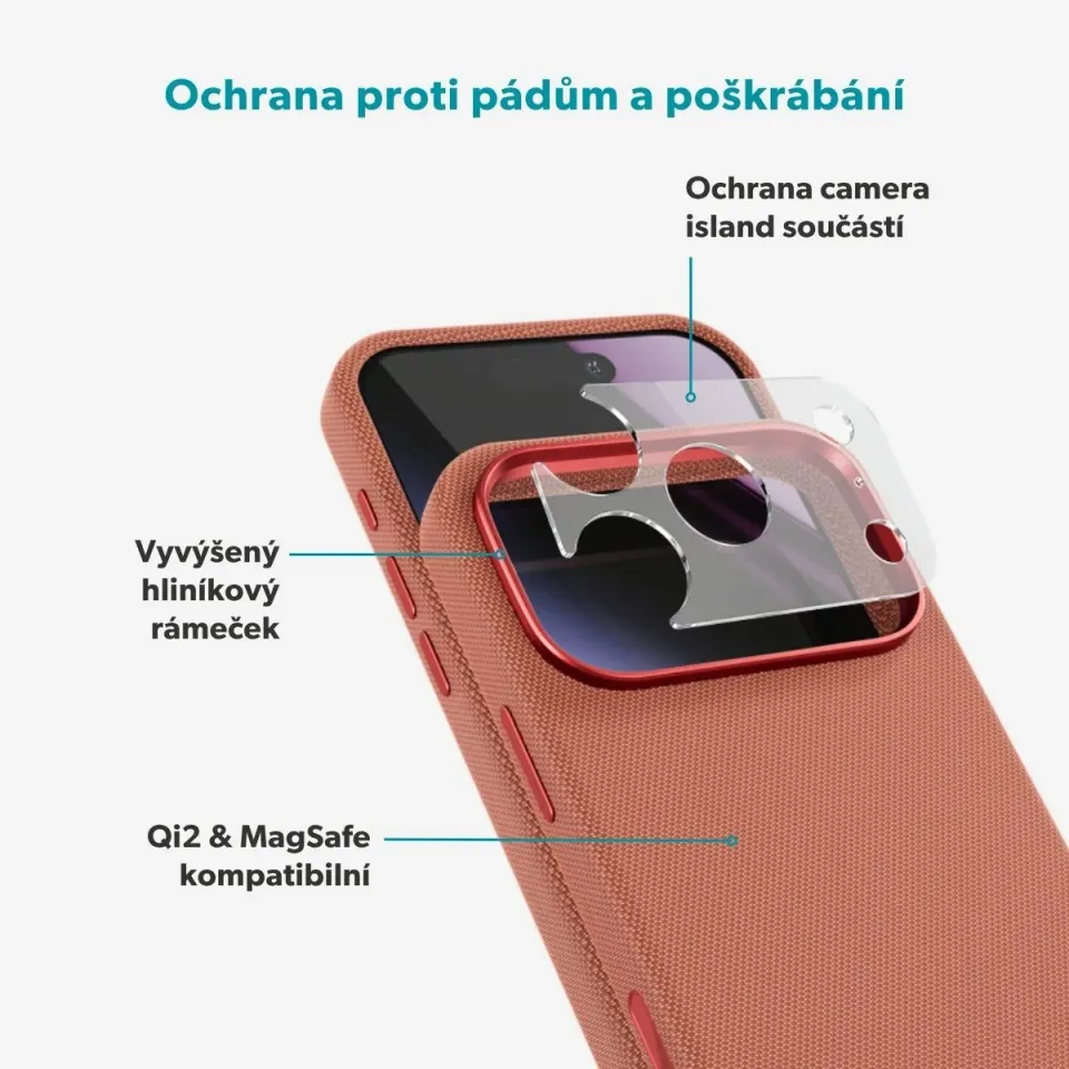 Epico SolidWoven Mag+ Case iPhone 17 Pro/18 Pro hnědá