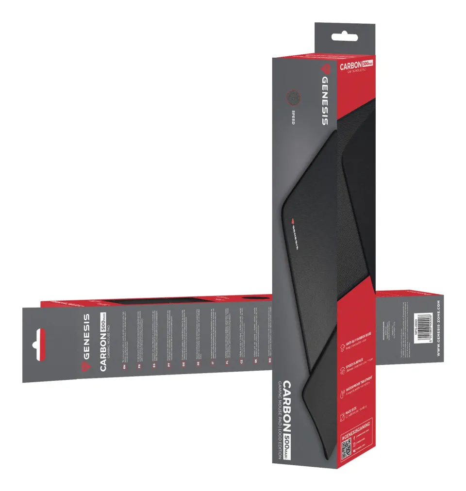 Herní podložka pod myš Genesis Carbon 500 Maxi Logo (M12 Maxi), 90x45cm