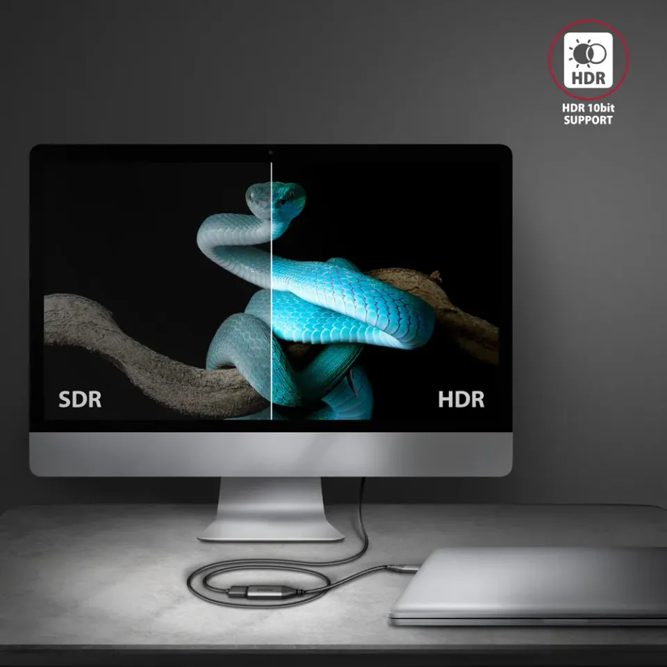 AXAGON RVC-HI2M, USB-C -> HDMI 2.1 redukce / kabel 0,25m, 4K/60Hz