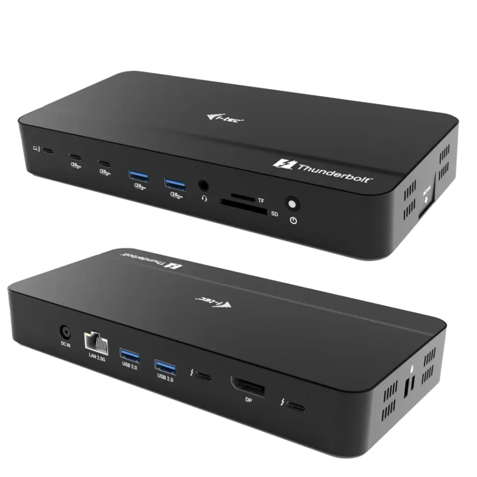 i-tec Thunderbolt 5 Triple Display Docking Station, M.2 slot, 6x USB, 2.5 GLAN,