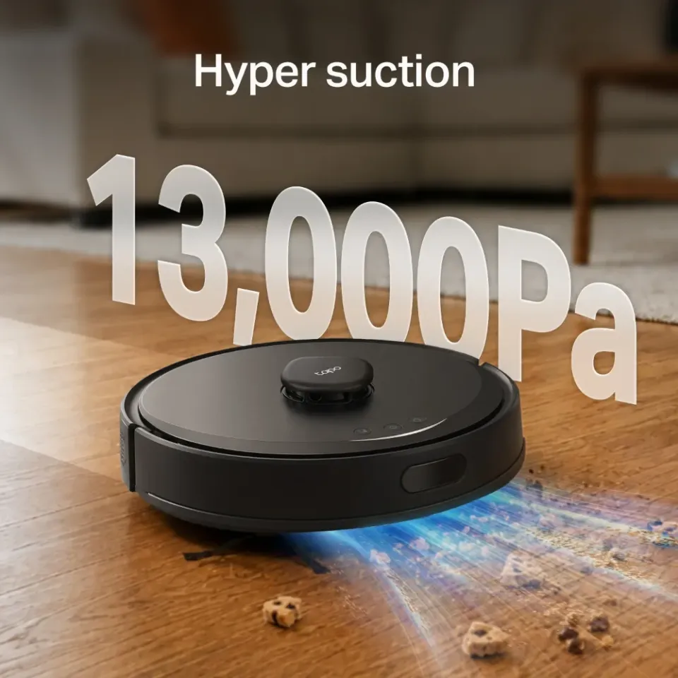 TP-Link Tapo RV30 Max Plus Gen2 robotický vysavač s mopem a stanicí (LiDAR, 2,4 GHz, BT, černý)