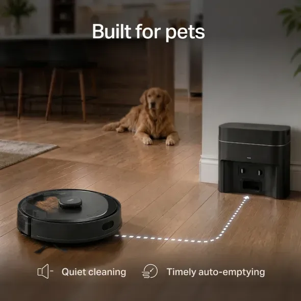 TP-Link Tapo RV30 Max Plus Gen2 robotický vysavač s mopem a stanicí (LiDAR, 2,4 GHz, BT, černý)