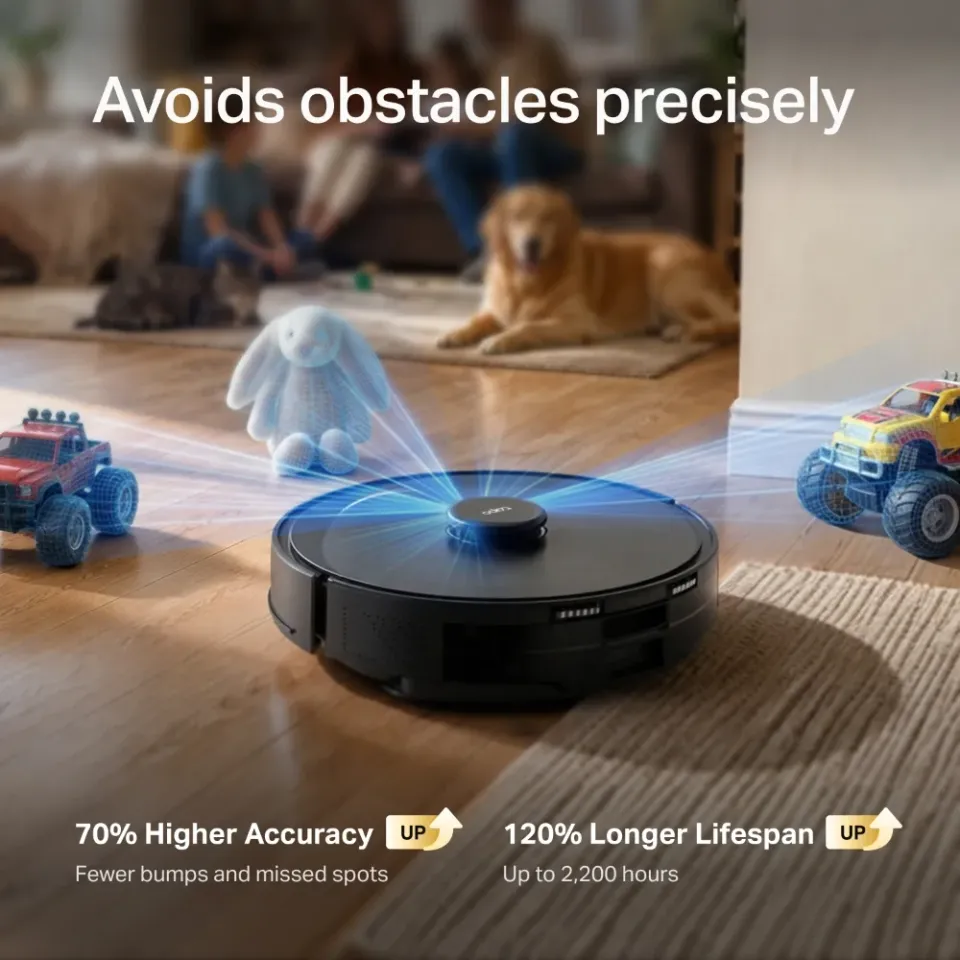 TP-Link Tapo RV30 Max Plus Gen2 robotický vysavač s mopem a stanicí (LiDAR, 2,4 GHz, BT, černý)
