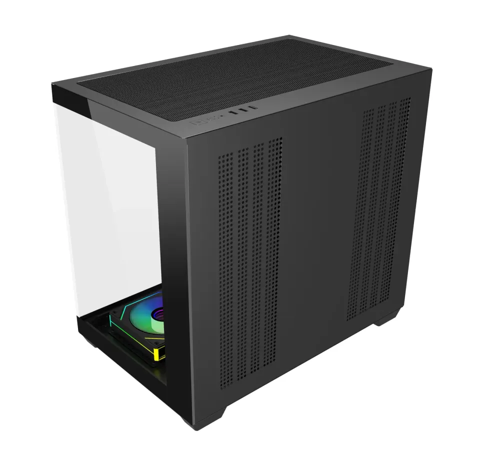 FSP M341-BA/Midi Tower/Transpar./Černá