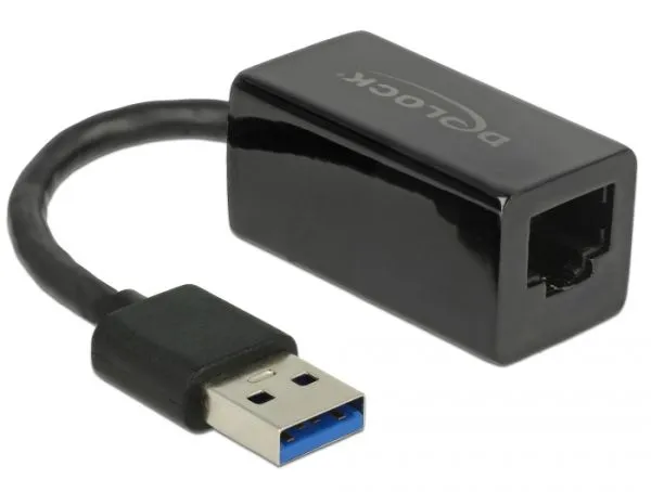 Delock Adaptér Super Speed USB (USB 3.1 Gen 1) s USB Typ-A samec > Gigabit LAN 1