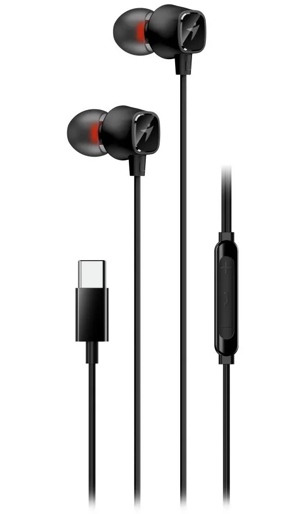 Genius HS-M368,Headset, drátový, do uší, mikrofon, ovládání hlasitosti, USB-C, č