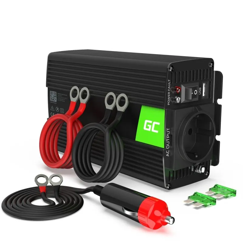 Green Cell Měnič napájení Power Inverter do auta 24V na 230V 500W / 1000W