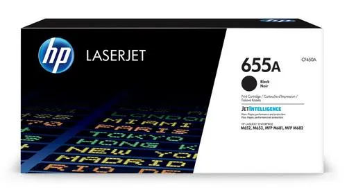 HP CF450A originální toner černý č.655A cca 12500 str. (black, HP CLJ M652, M653, M681, M682, černá, ColorSphere 3 Jetintelligence )