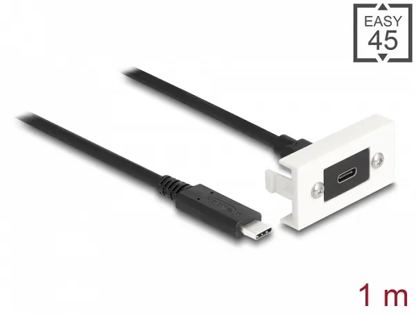 Delock Modul Easy 45 SuperSpeed USB 10 Gbps (USB 3.2 Gen 2) ze zásuvky USB Type-