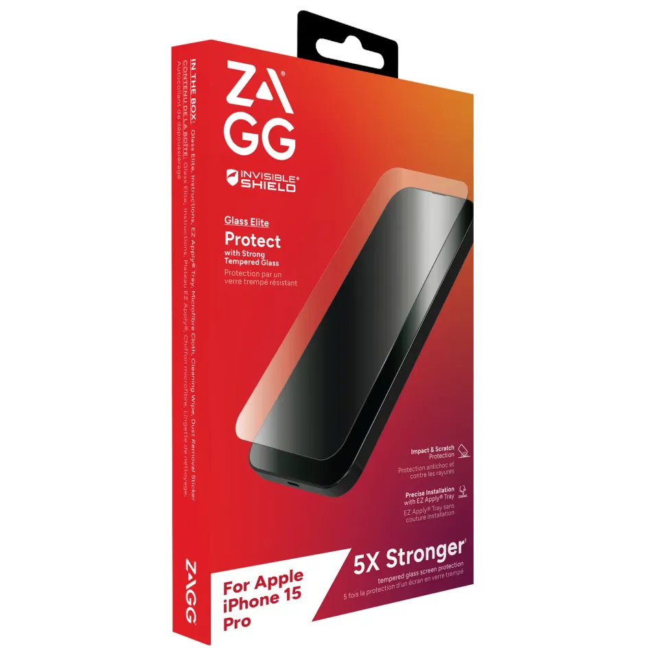 ZAGG Invisible Shield Elite sklo iPhone 15 Pro