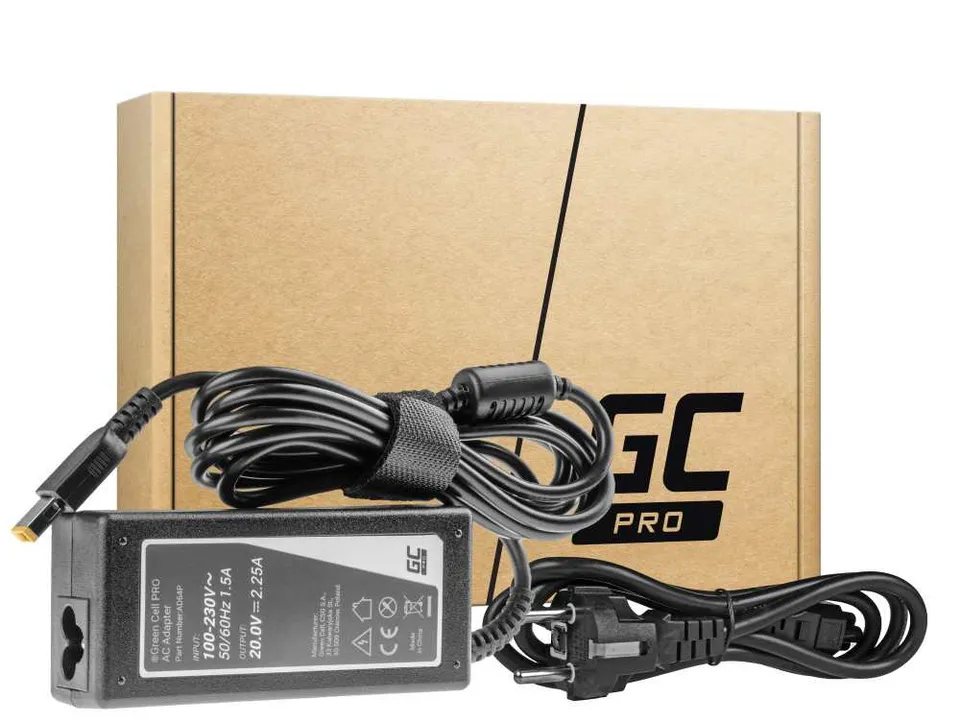 Green Cell PRO Charger / AC Adapter 20V 2.25A 45W for Lenovo G40-30 G50-30 V110-