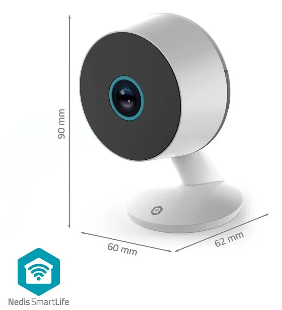 Nedis WIFICI08CWT SmartLife Vnitřní Kamera | Wi-Fi | 3MP Full HD 1296p | Snímač