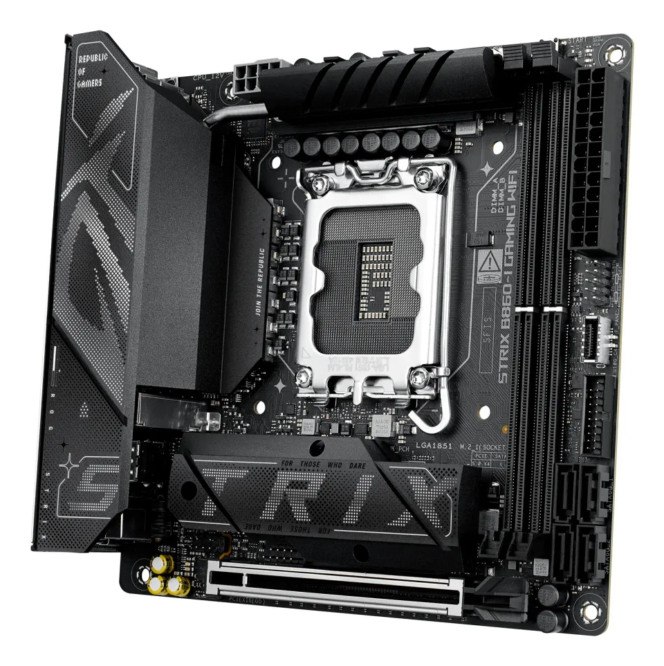 ASUS MB Sc LGA1851 ROG STRIX B860-I GAMING WIFI, Intel B860, 2xDDR5, 1xThunderbolt, 1xDP, 1xHDMI, WiFi, Mini-ITX