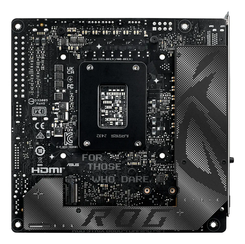ASUS MB Sc LGA1851 ROG STRIX B860-I GAMING WIFI, Intel B860, 2xDDR5, 1xThunderbolt, 1xDP, 1xHDMI, WiFi, Mini-ITX
