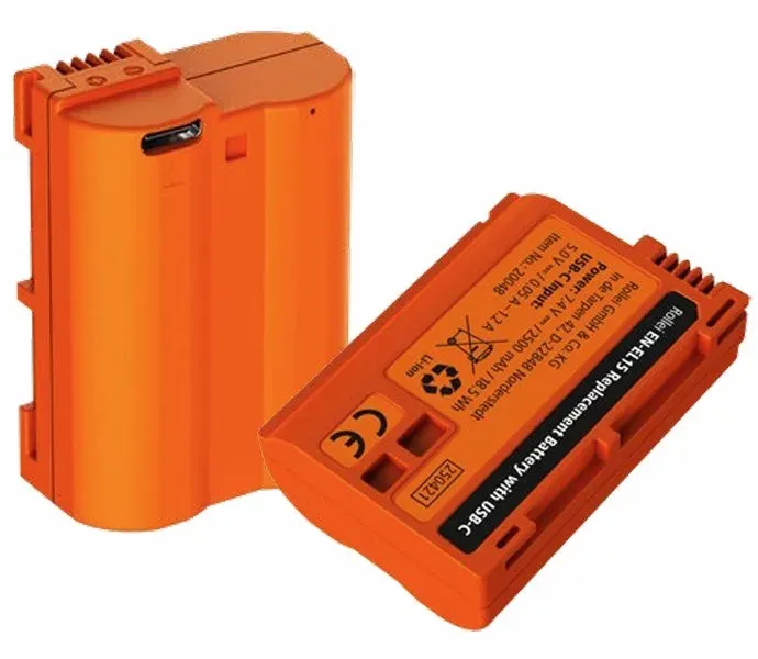 Rollei kompatibilní baterie EN-EL15 Nikon/ možnost USB-C nabíjení