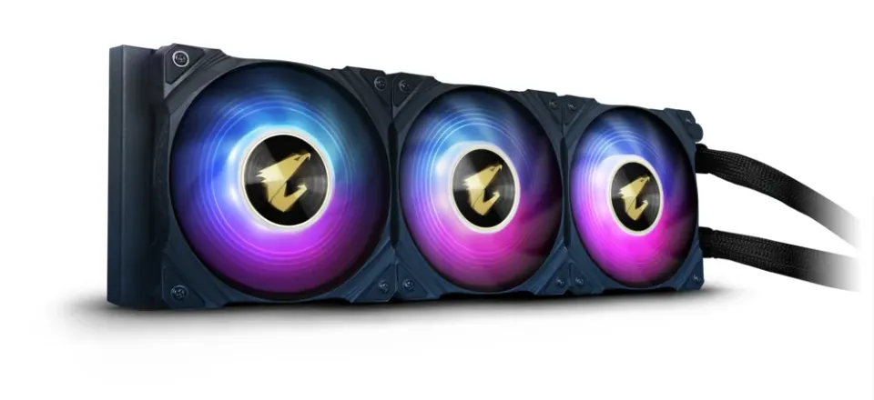 GIGABYTE vodní chladič AORUS WATERFORCE 360, 120mm ARGB, LCD displej