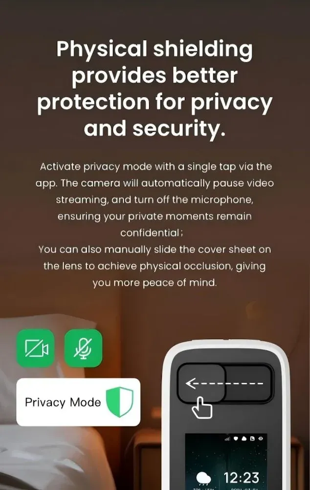 IMMAX NEO LITE SMART Security vnitřní kamera BLOCK, Wi-Fi 2,4 a 5GHz, 4MP, PAN 355°, LCD, TUYA