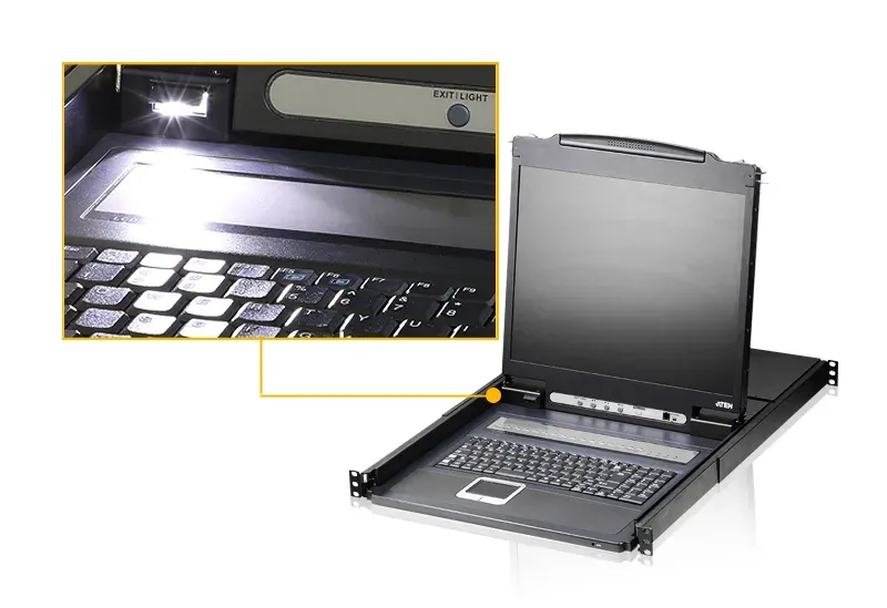 ATEN KVM switch CL-1308N 8PC KVM 19"LCD