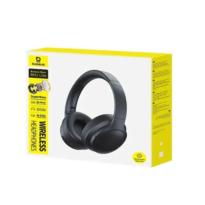 Baseus Bass BH1 Lite Bezdrátová Sluchátka Cosmic Black